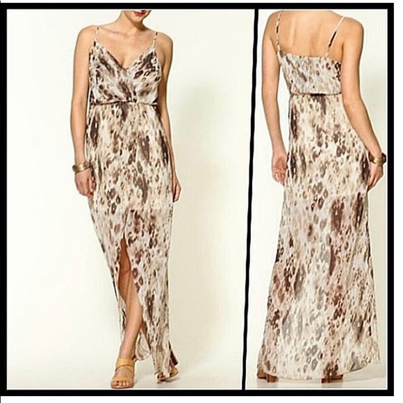 Rory Becca sexy cocktail drape leopard dress sz xs - Picture 1 of 8